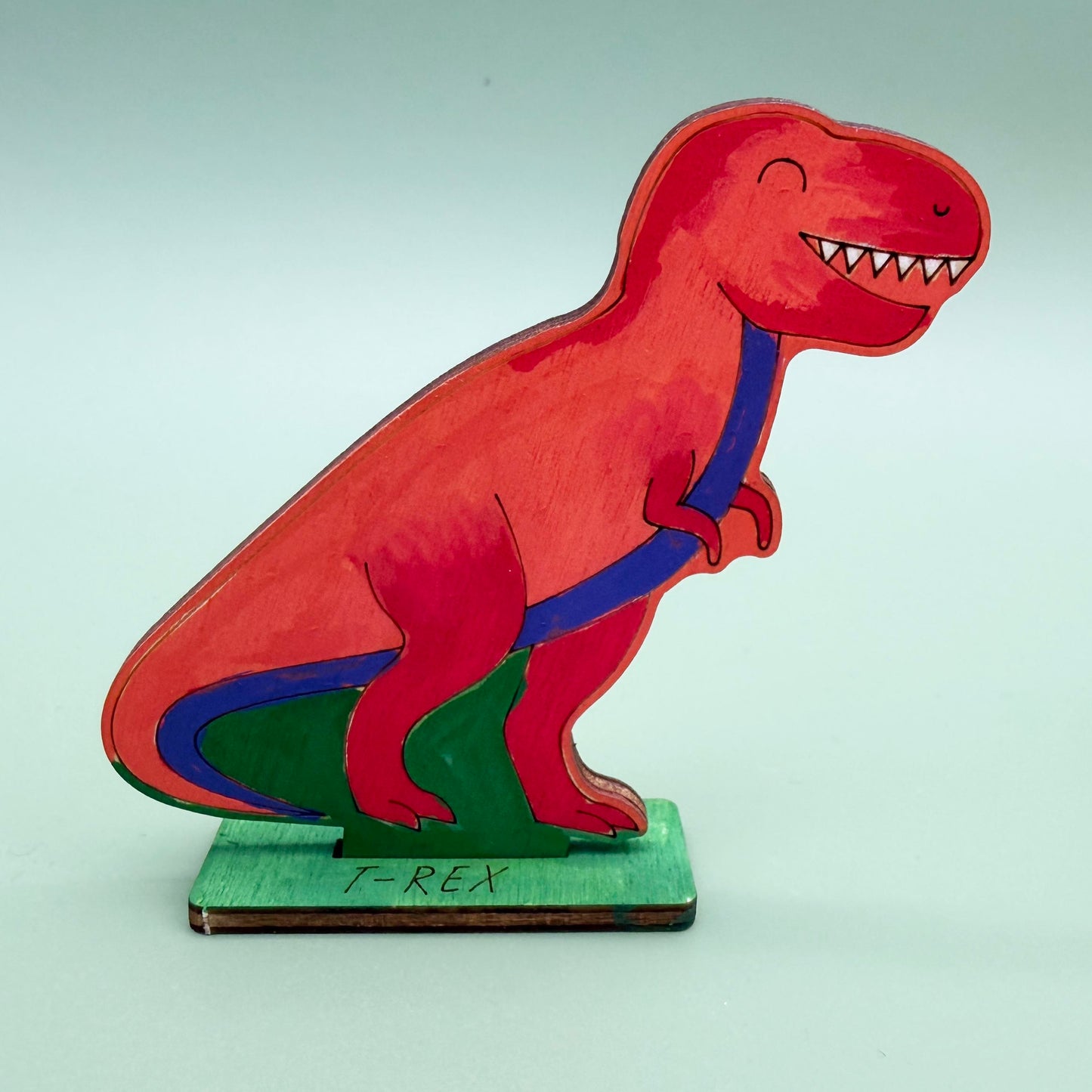 Wooden Dinosaurs - Colour & Play