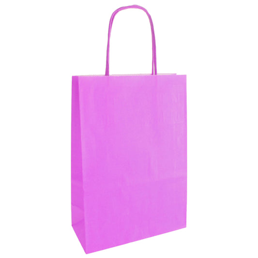 Large Colour Paper Party Bags - 16cm x 22cm x 8cm