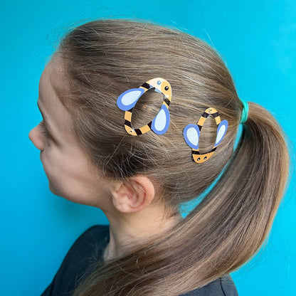 2pk Bird/Bee/Butterfly Hair Clips-Party Bag Fillers - Girls-The Curious Caterpillar