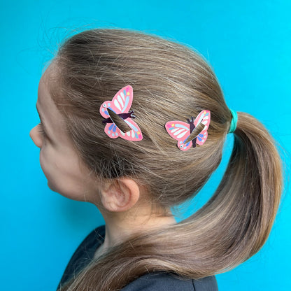 2pk Bird/Bee/Butterfly Hair Clips-Party Bag Fillers - Girls-The Curious Caterpillar