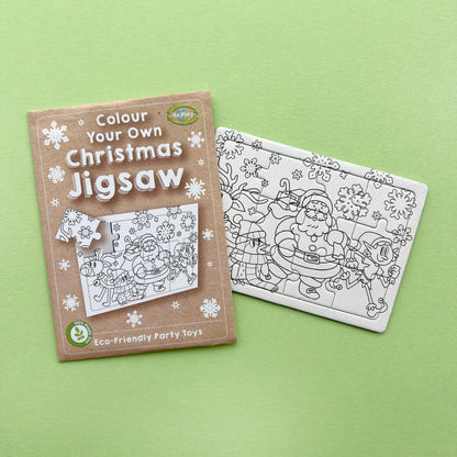 Christmas - Cardboard Colour Your Own Jigsaw