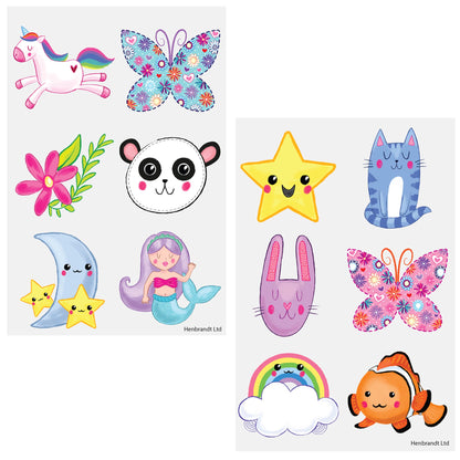 Cute Tattoos-Party Bag Fillers - Girls-The Curious Caterpillar