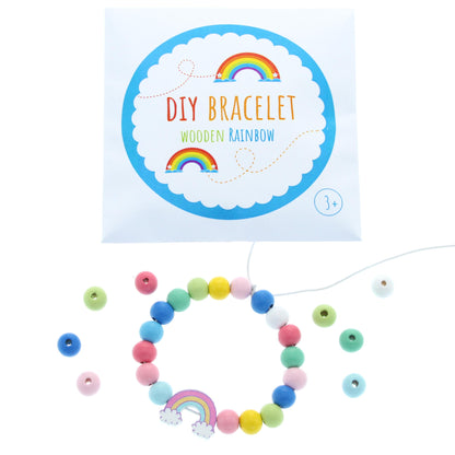 Wooden Rainbow DIY Bracelet Set