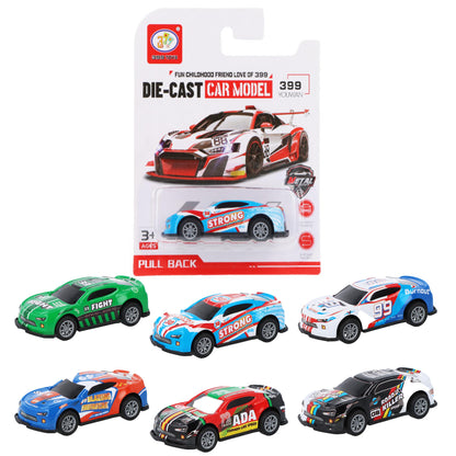 Pull Back Racing Car - Die Cast Metal