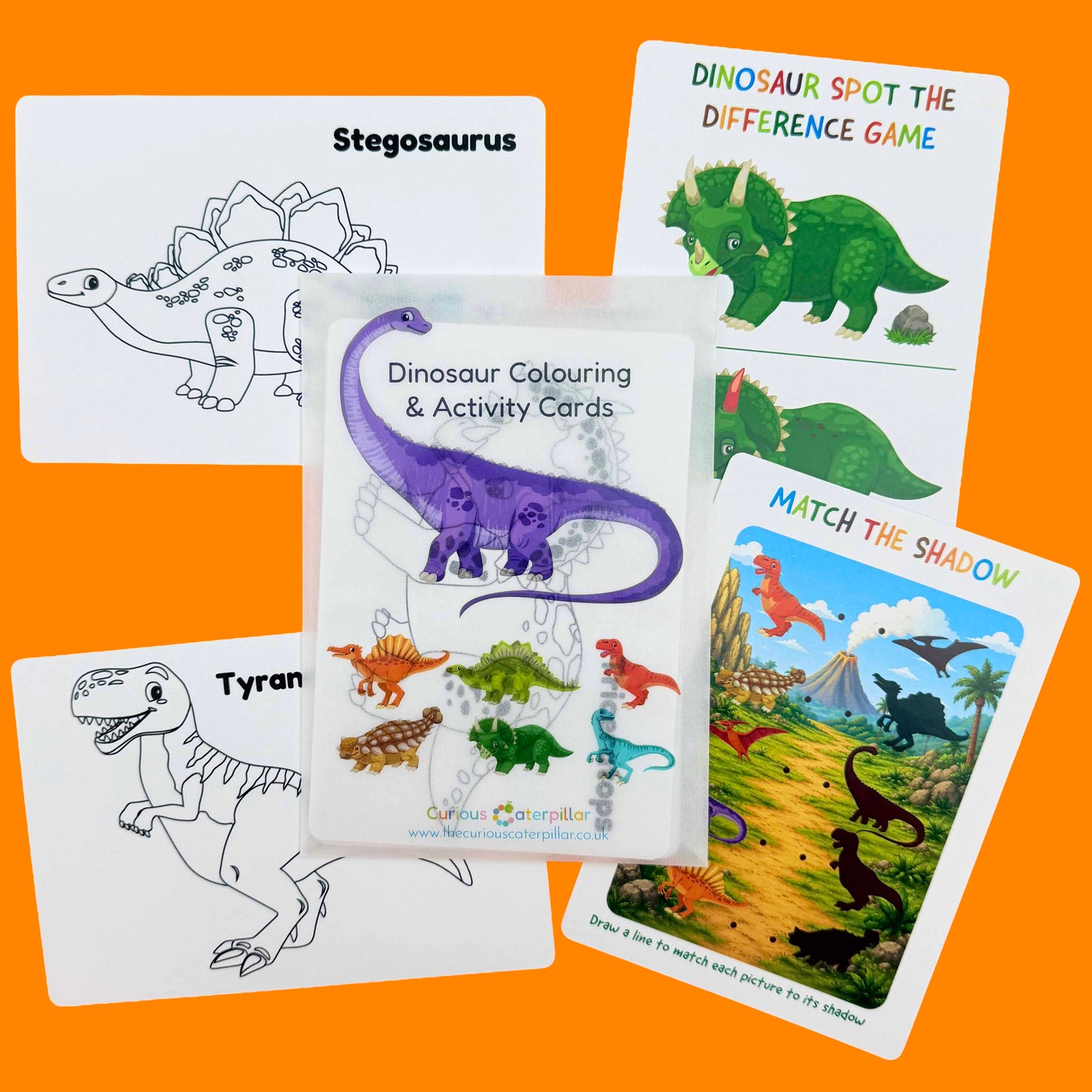 Dinosaur Colouring & Activity Cards