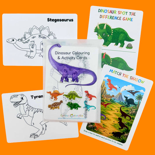 Dinosaur Colouring & Activity Cards