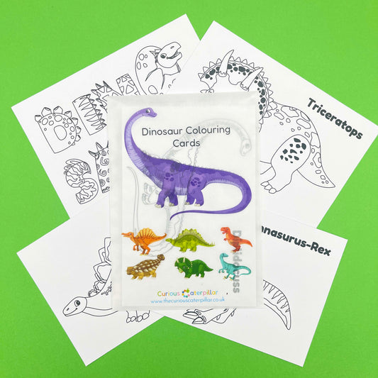 Dinosaur Colouring Cards