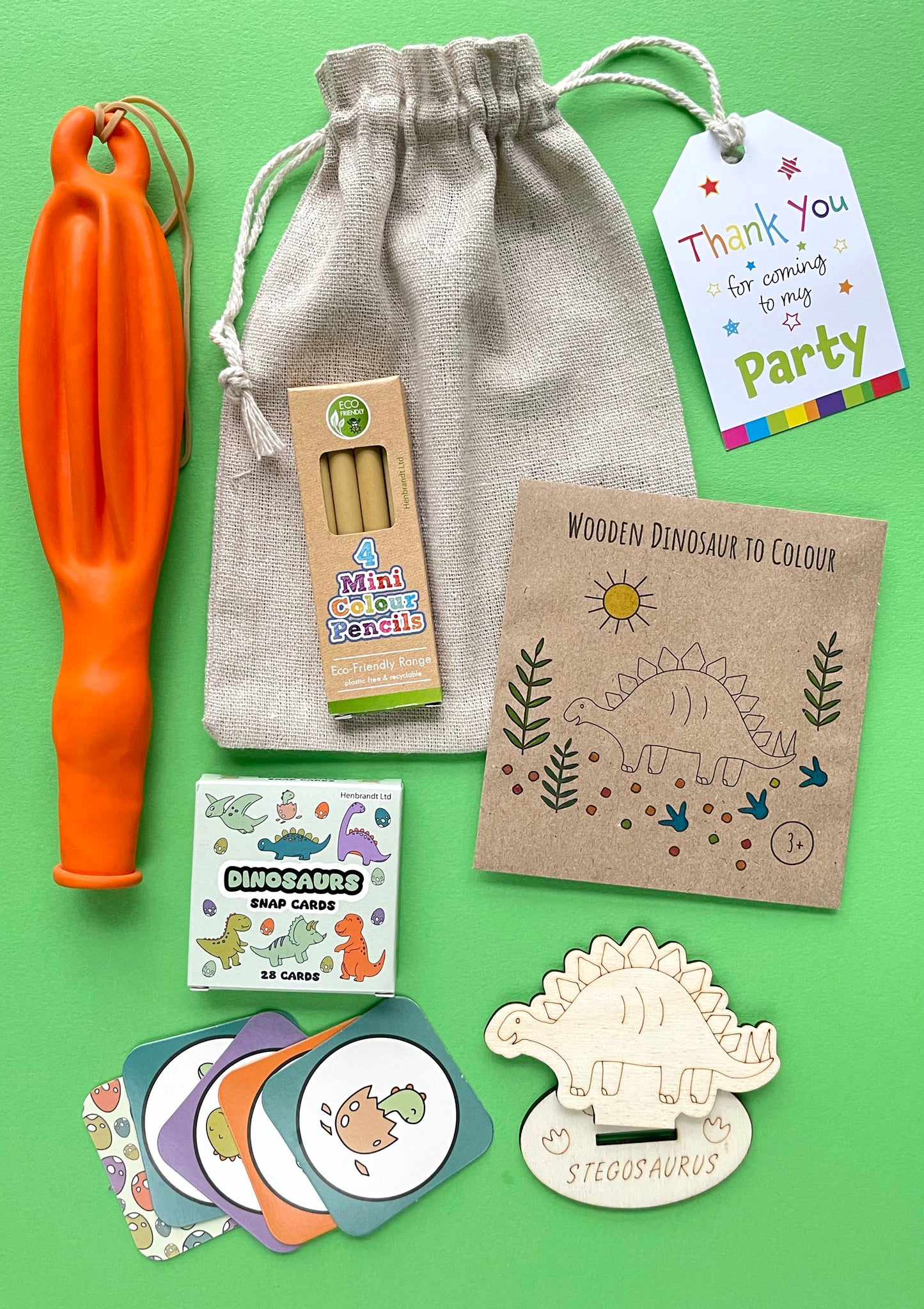 Dinosaur - Eco Cotton Party Bag