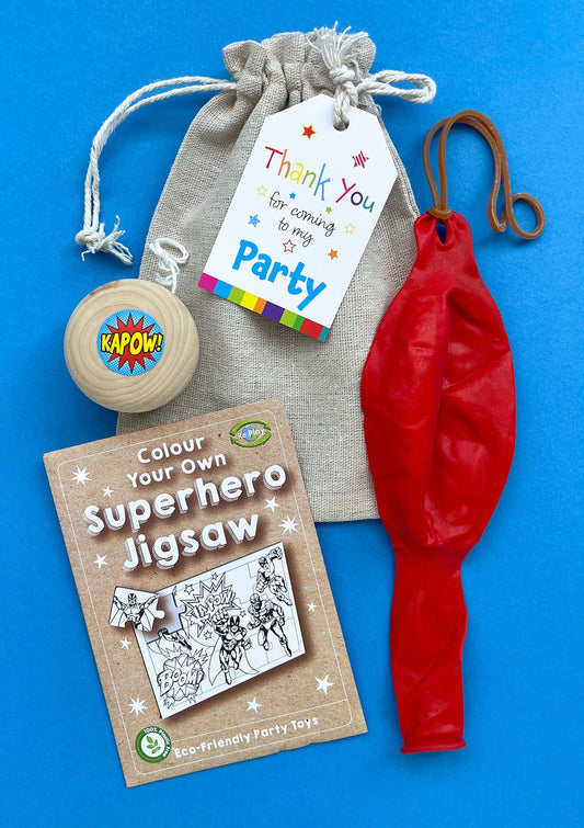 Super Hero Fun - Eco Cotton Party Bag