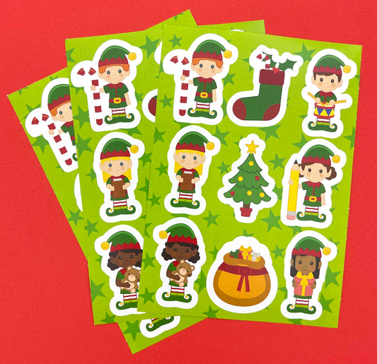Christmas Elf Sticker Sheet