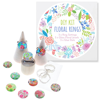 DIY Floral Rings - 3pk-Party Bag Fillers - Girls-The Curious Caterpillar