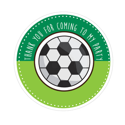 Football Party Label - 8cm-The Curious Caterpillar