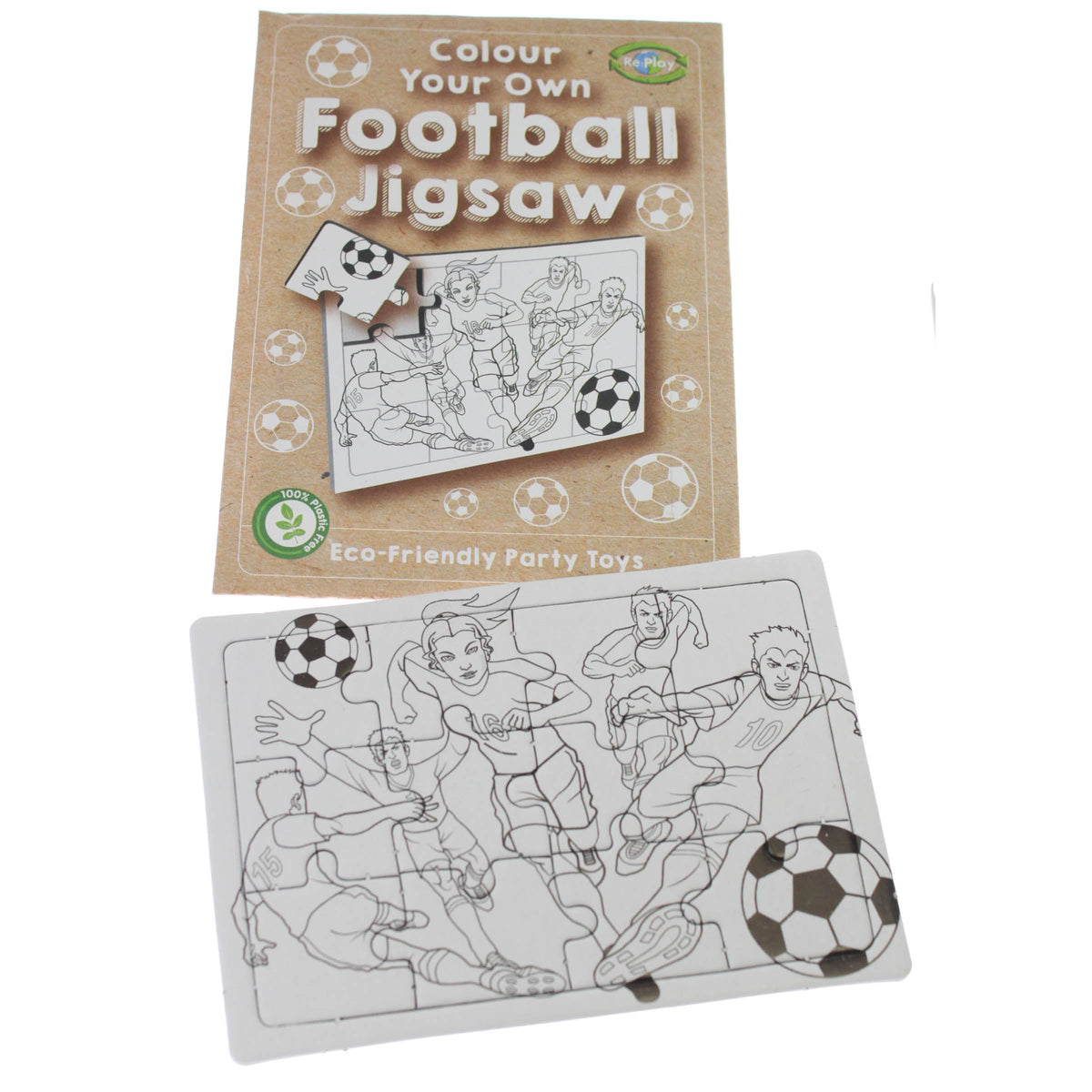 KB554 party bag component – Football Jigsaw - Colour Me In