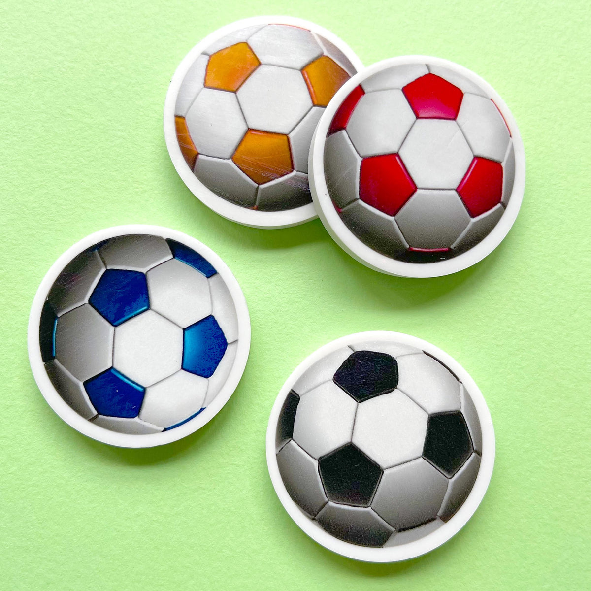 Football eraser included in the KB431 football party bag; one supplied