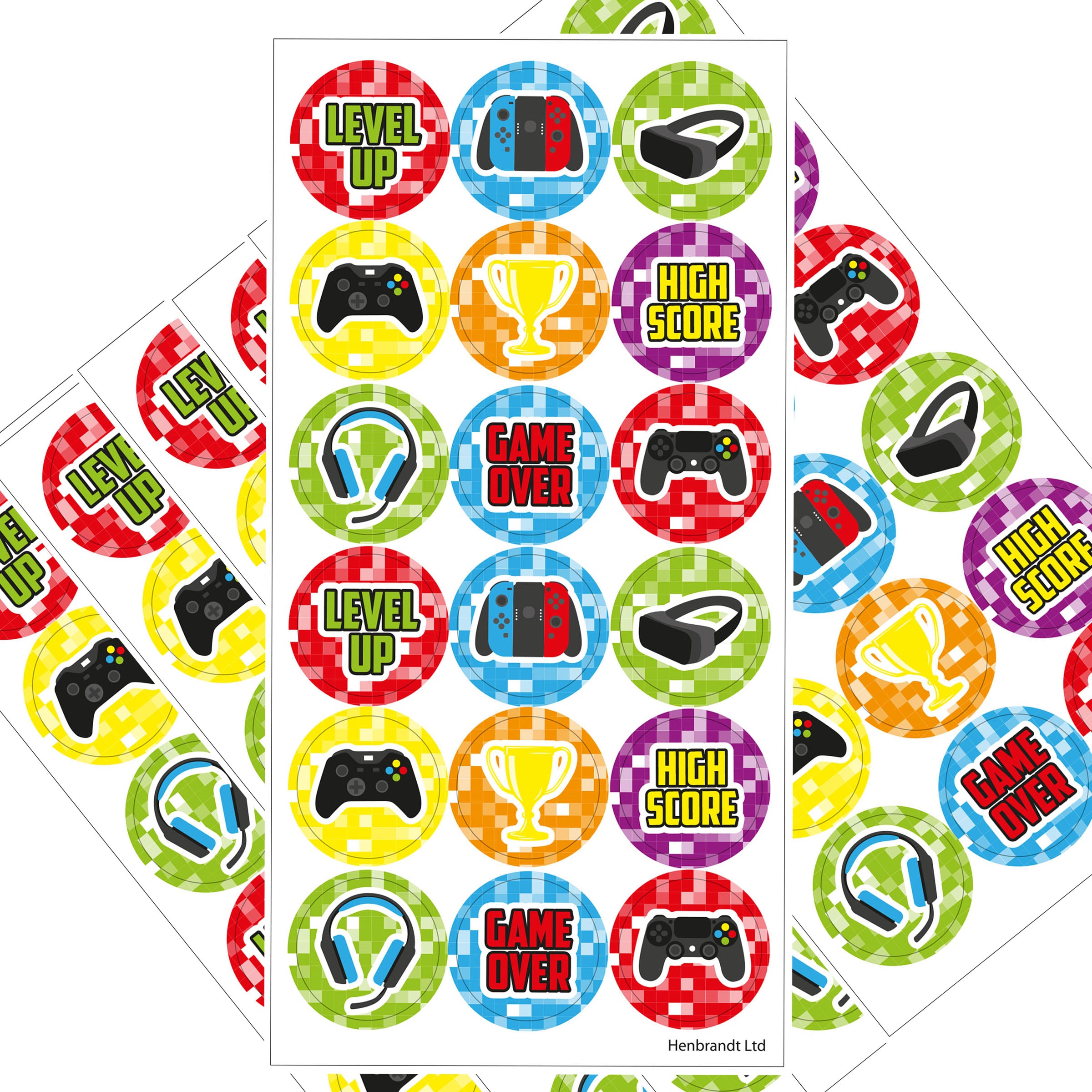 Gamer Sticker Sheet – The Curious Caterpillar