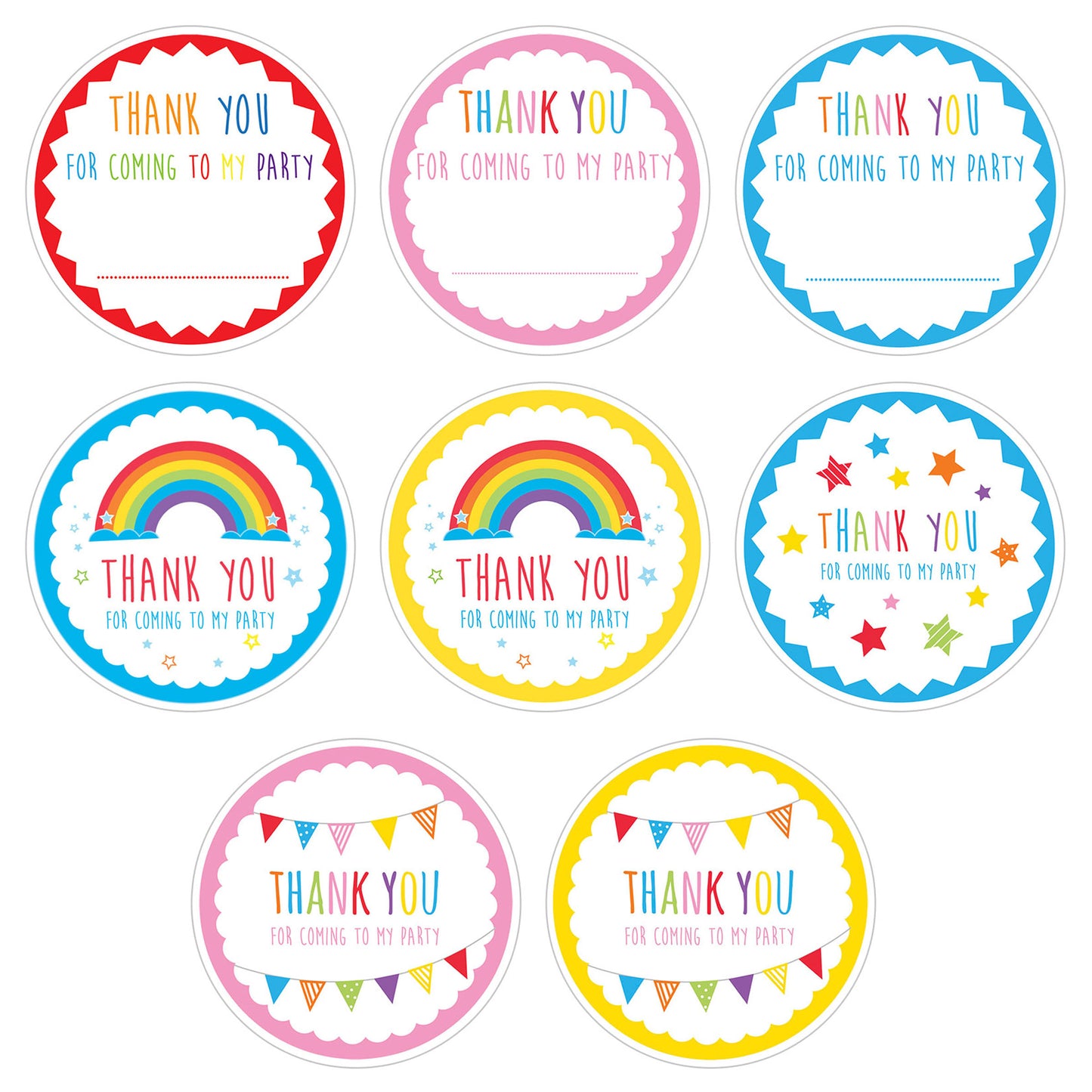 10cm - Party Bag Labels - Generic