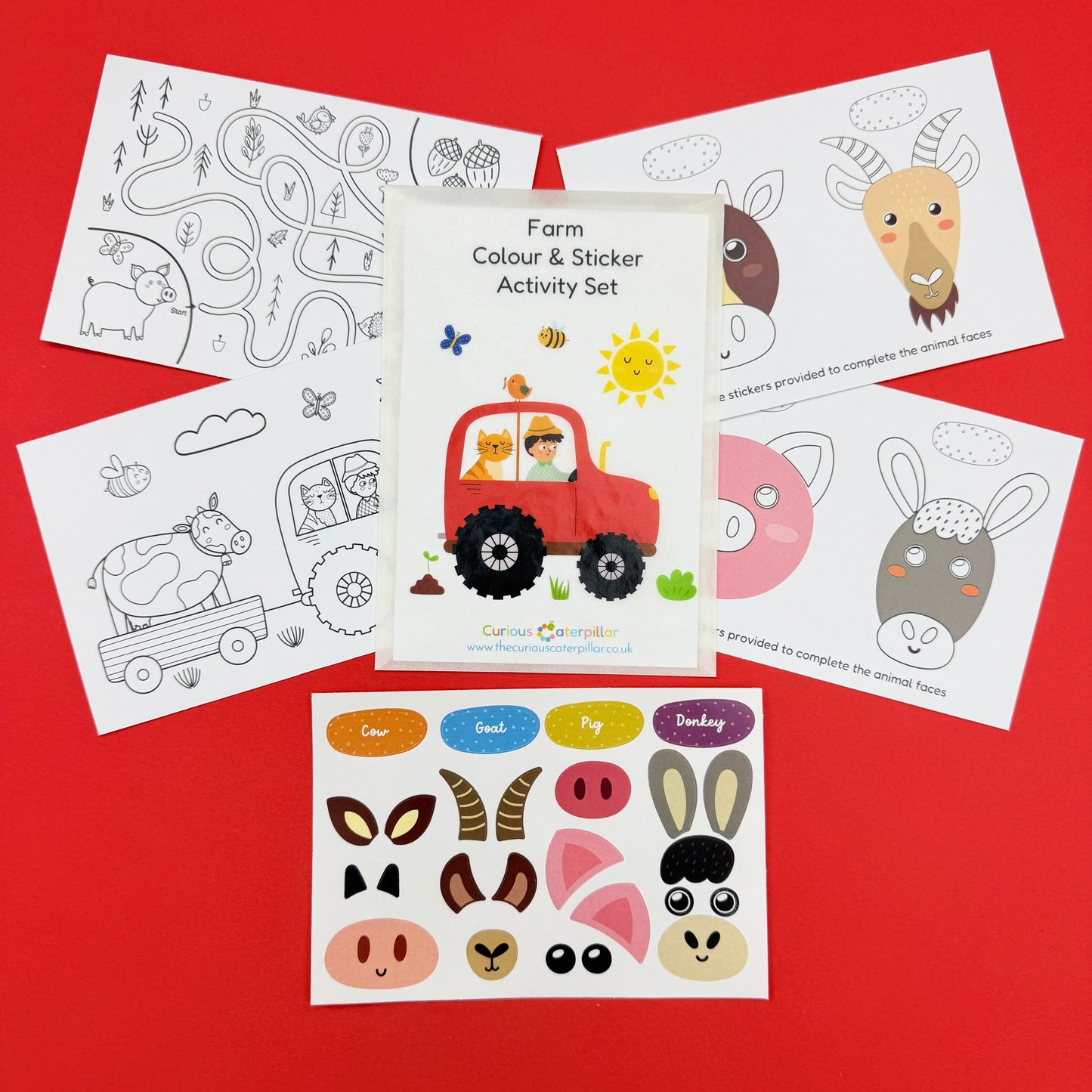 Farm - Colour and Sticker Activity Set