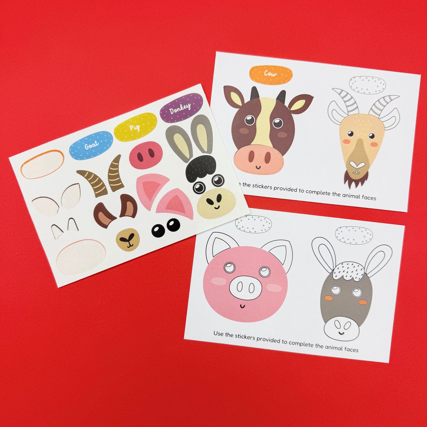 Farm - Colour and Sticker Activity Set