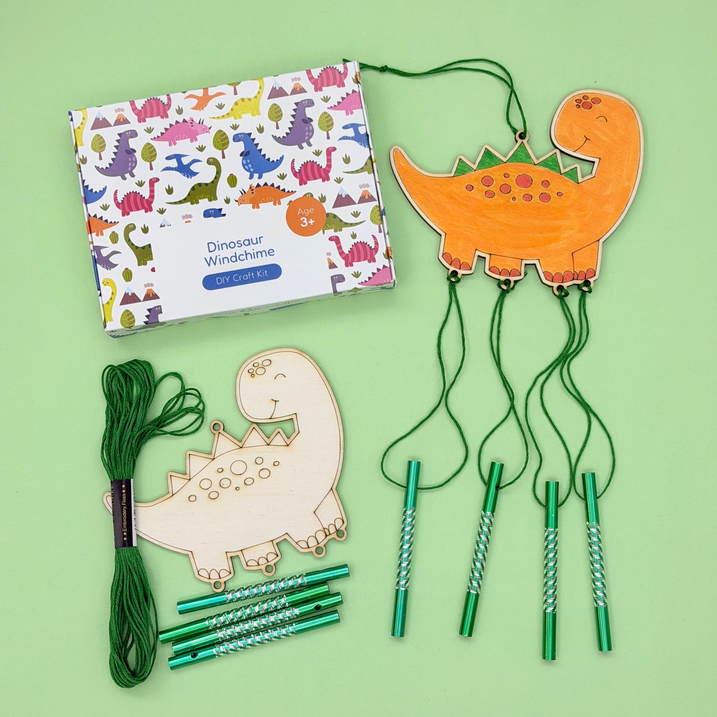 Windchime Craft Kit - Dinosaur