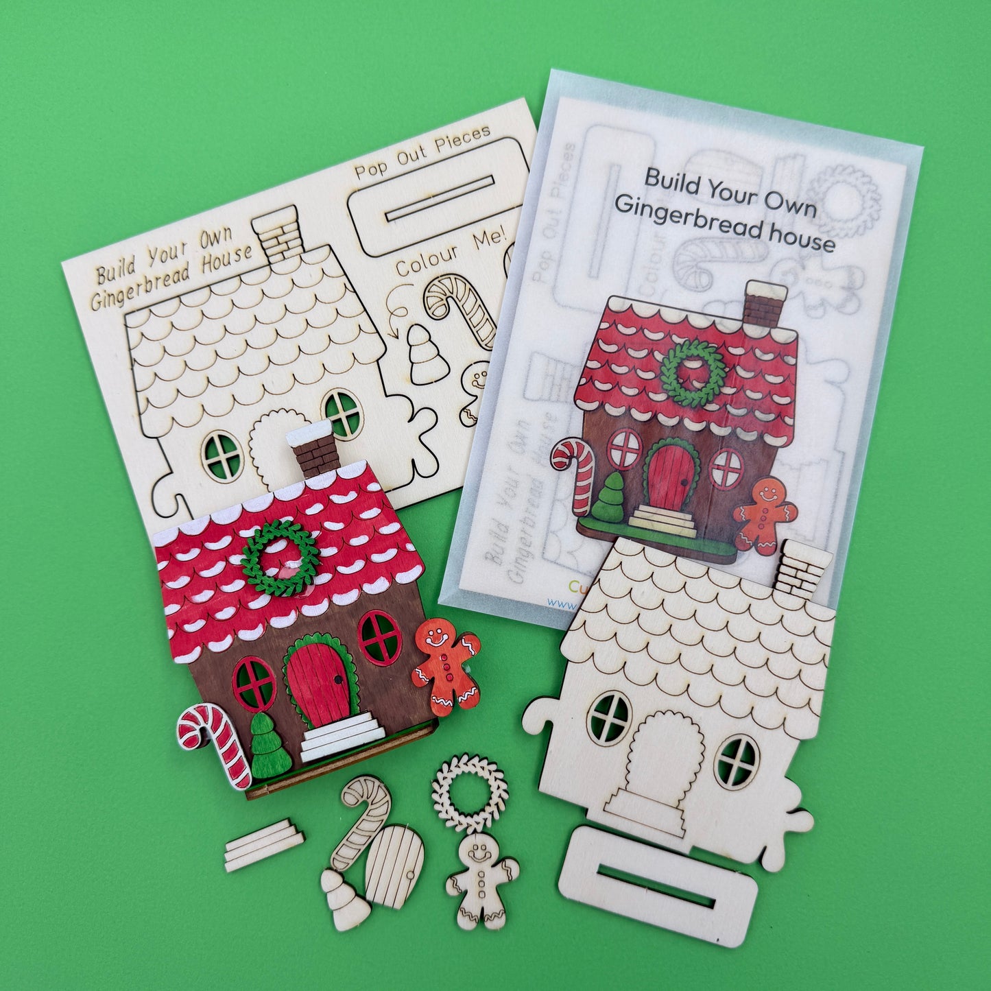 Christmas Gingerbread House Craft Kit - Plastic Free