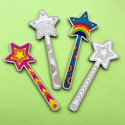 Wooden Star Wand-Party Bag Fillers - Girls-The Curious Caterpillar