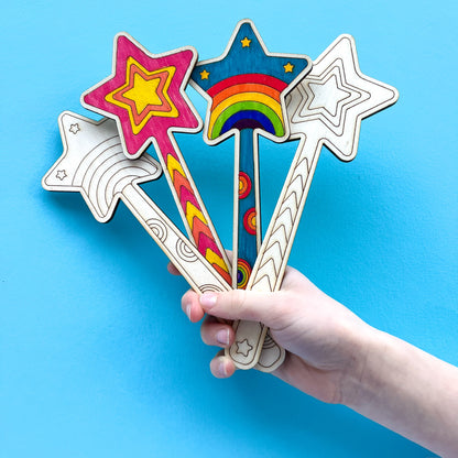 Wooden Star Wand-Party Bag Fillers - Girls-The Curious Caterpillar