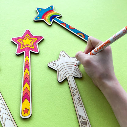 Wooden Star Wand-Party Bag Fillers - Girls-The Curious Caterpillar