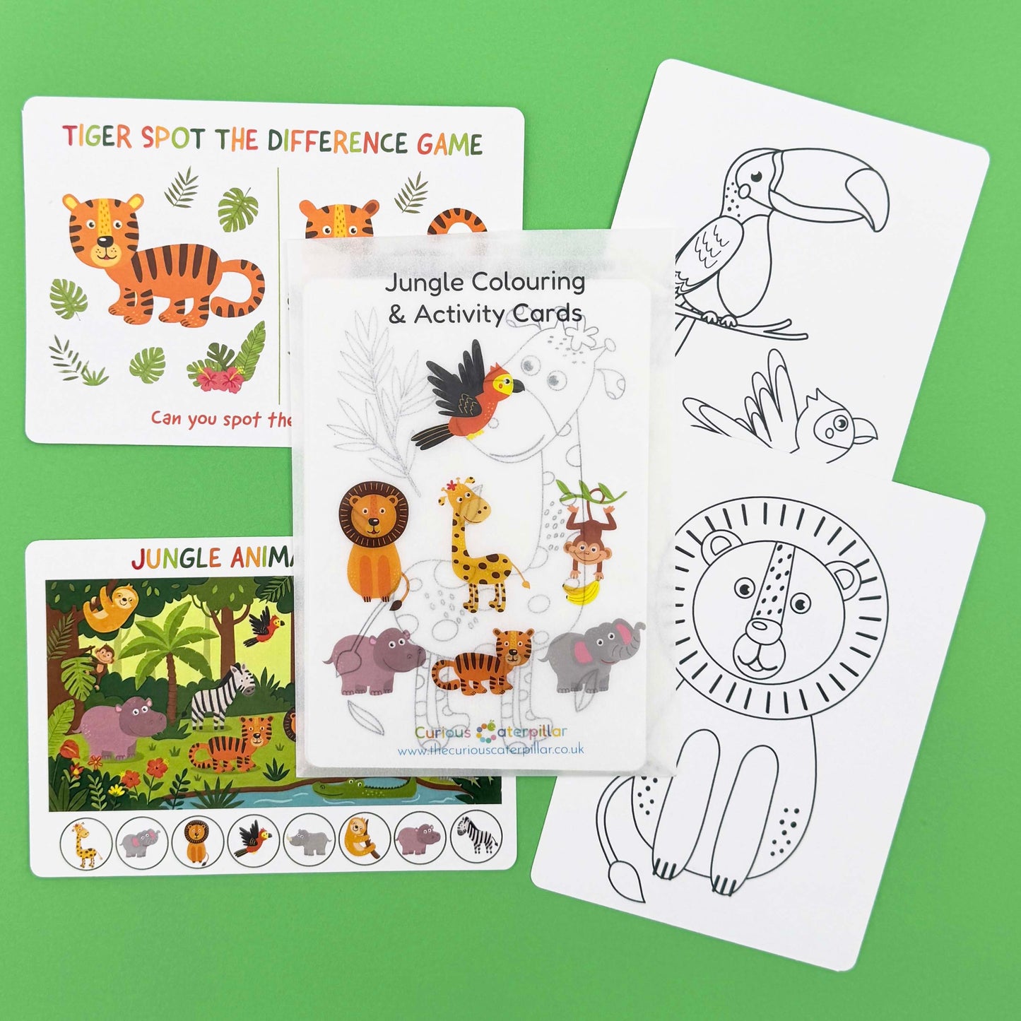 Jungle Colouring & Activity Cards