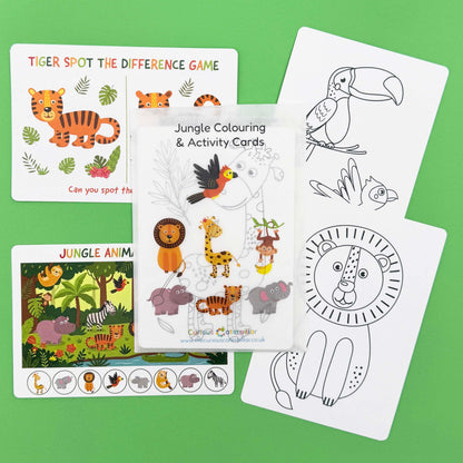 Jungle Colouring & Activity Cards
