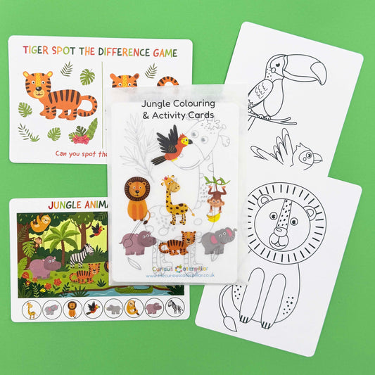 Jungle Colouring & Activity Cards