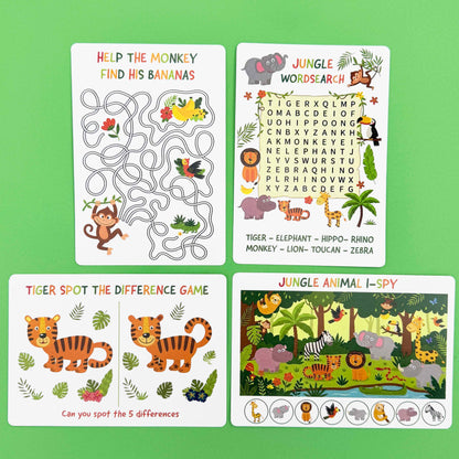 Jungle Colouring & Activity Cards