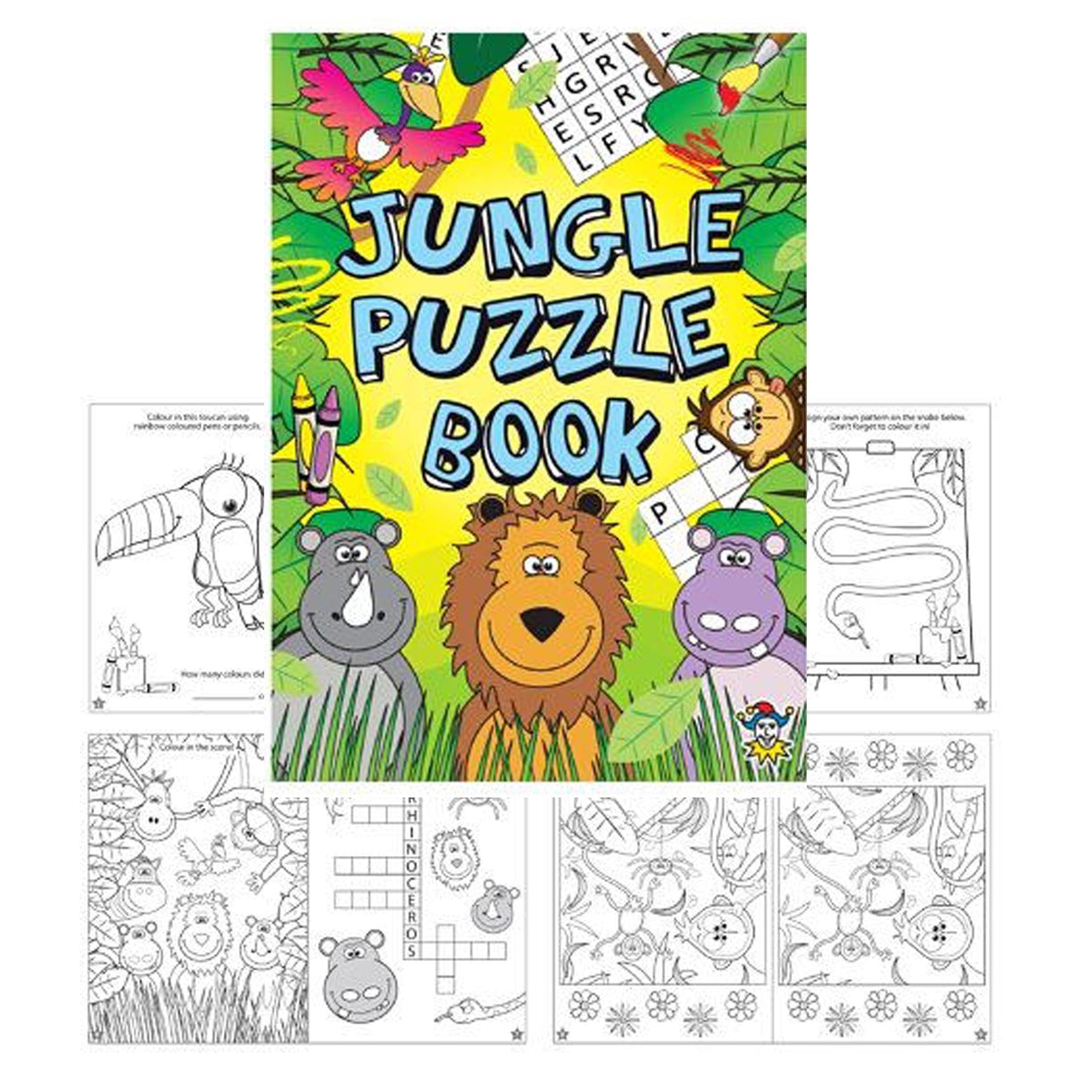 Optional Jungle Puzzle Book – select in the Jungle DIY party bag builder; not automatically included