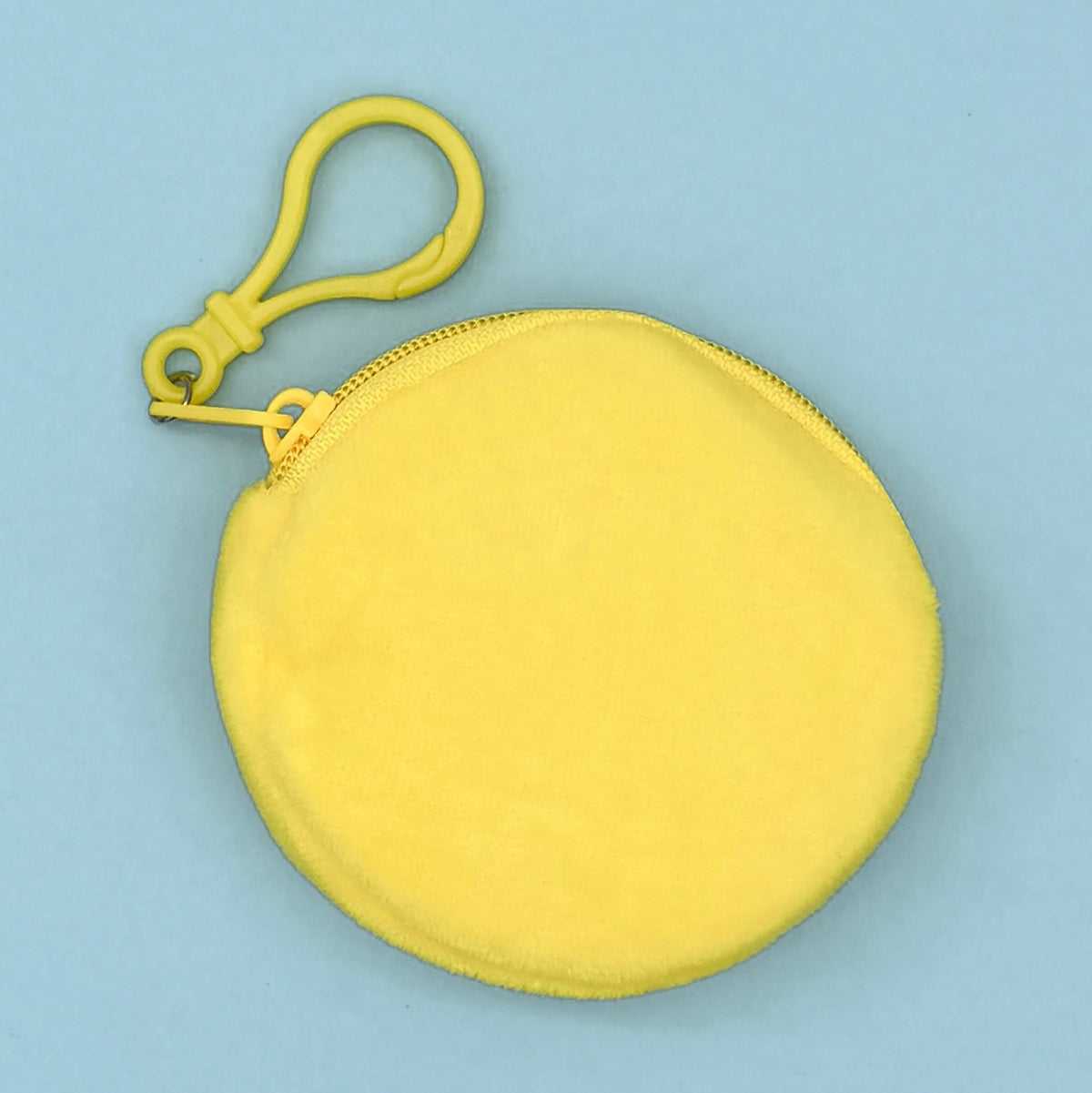 Soft Velour Purse Charm - 8cm Diameter - Yellow — one included in Girls Party Bag - Eliza; assorted designs shown where applicable
