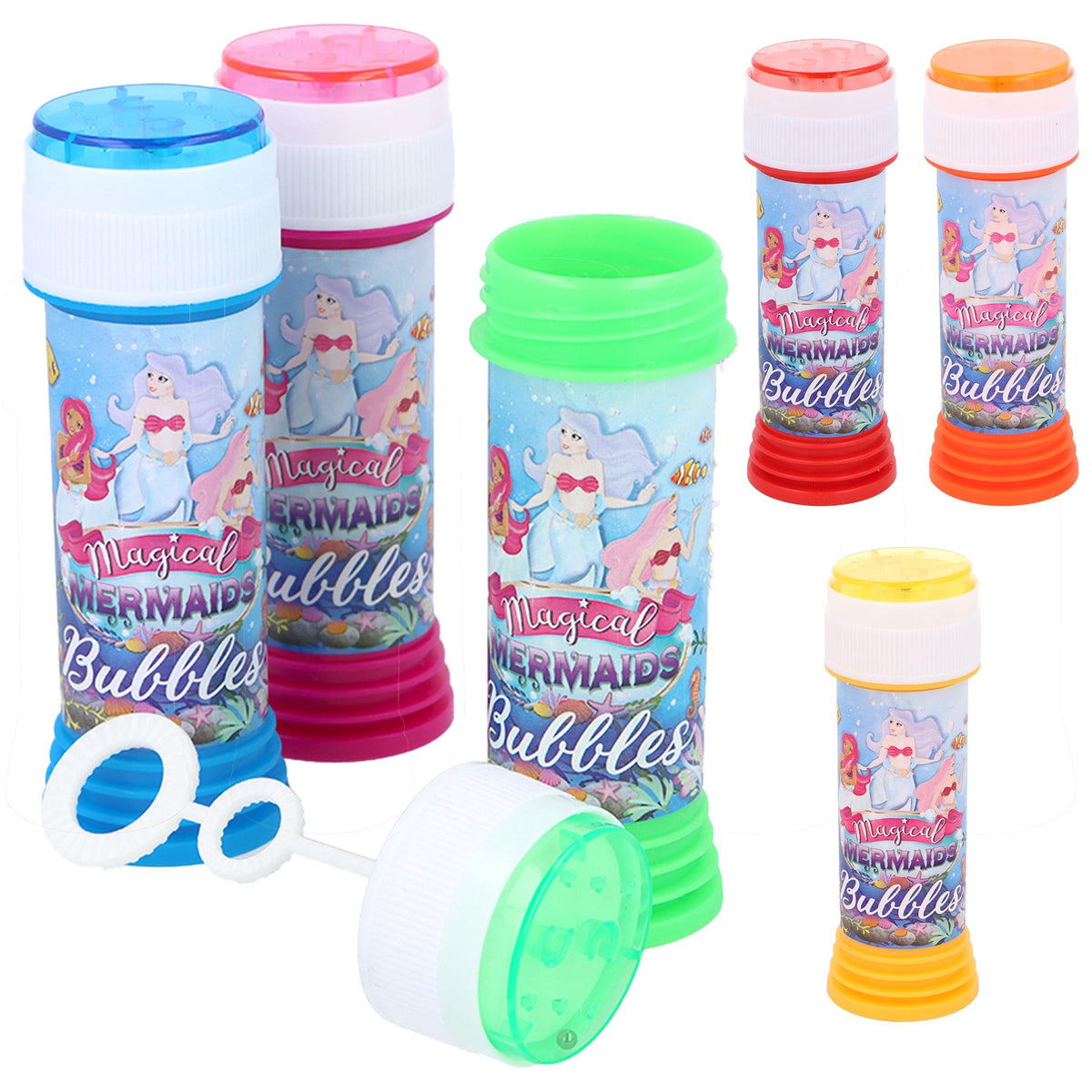 Mermaid Bubble Tub included in mermaid mini party bag with bubbles and tattoos