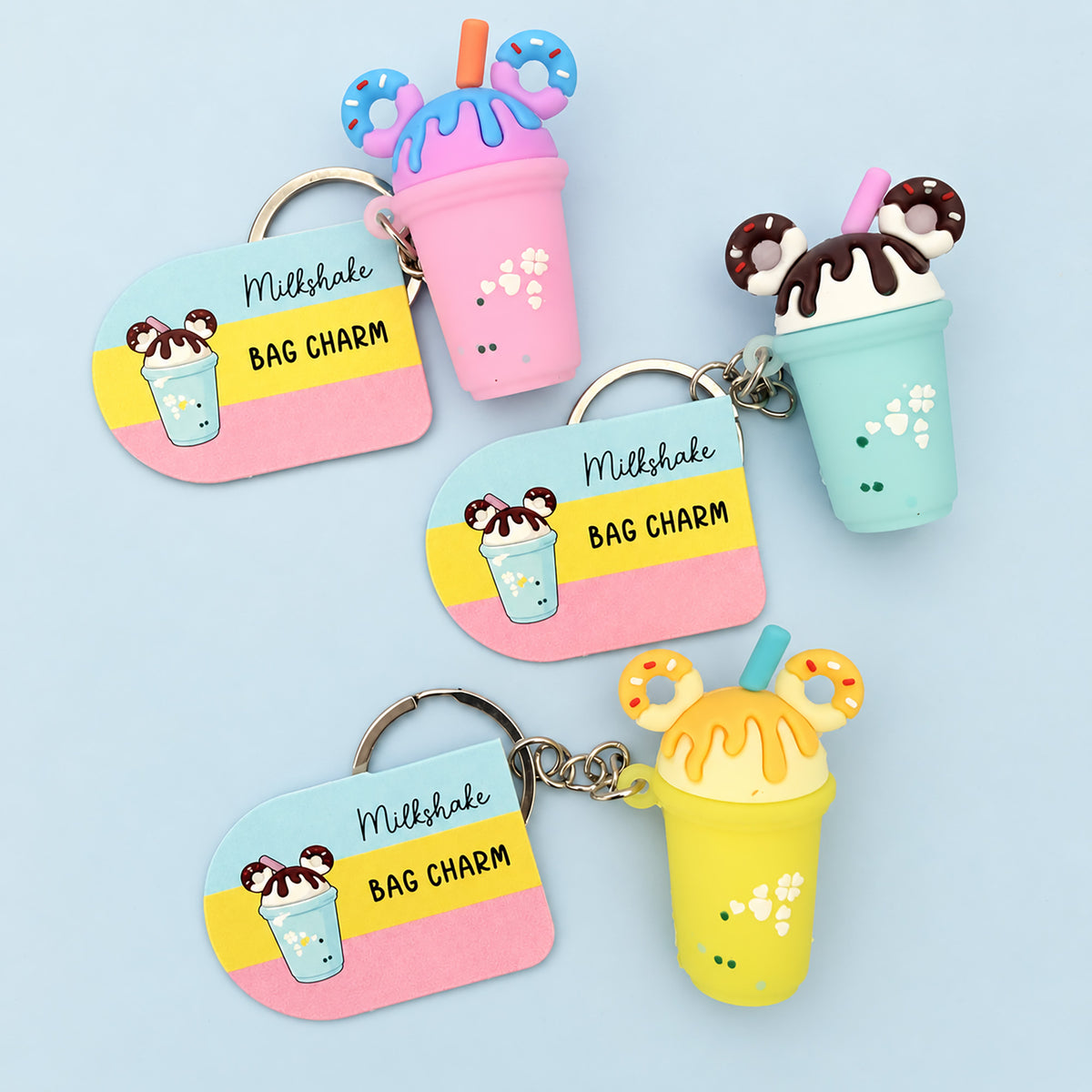 Milkshake Keyring Charm