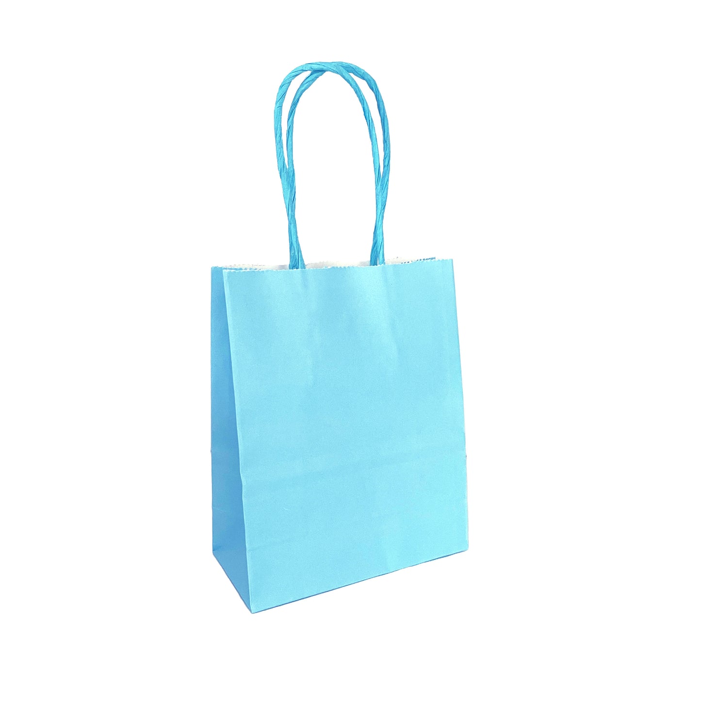 Mini Light Blue Paper Bag - 12cm x 15cm x 6cm