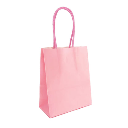 Mini Light Pink Paper Bag - 12cm x 15cm x 6cm