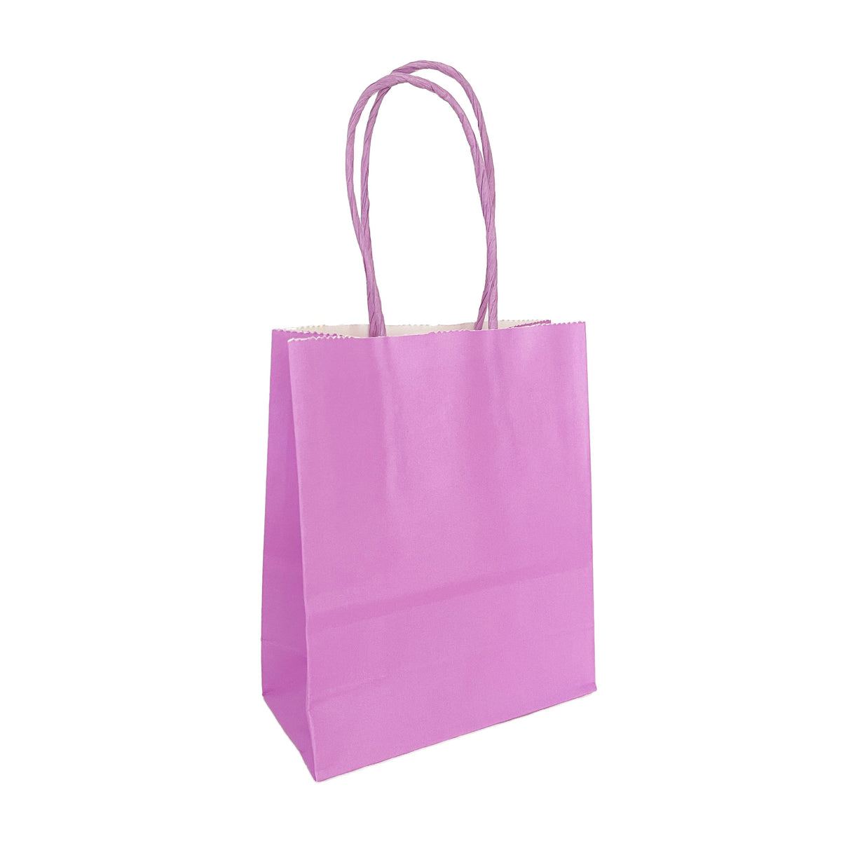 Lilac mini paper party bag, 12 × 15 × 6cm; one bag included in your chosen colour