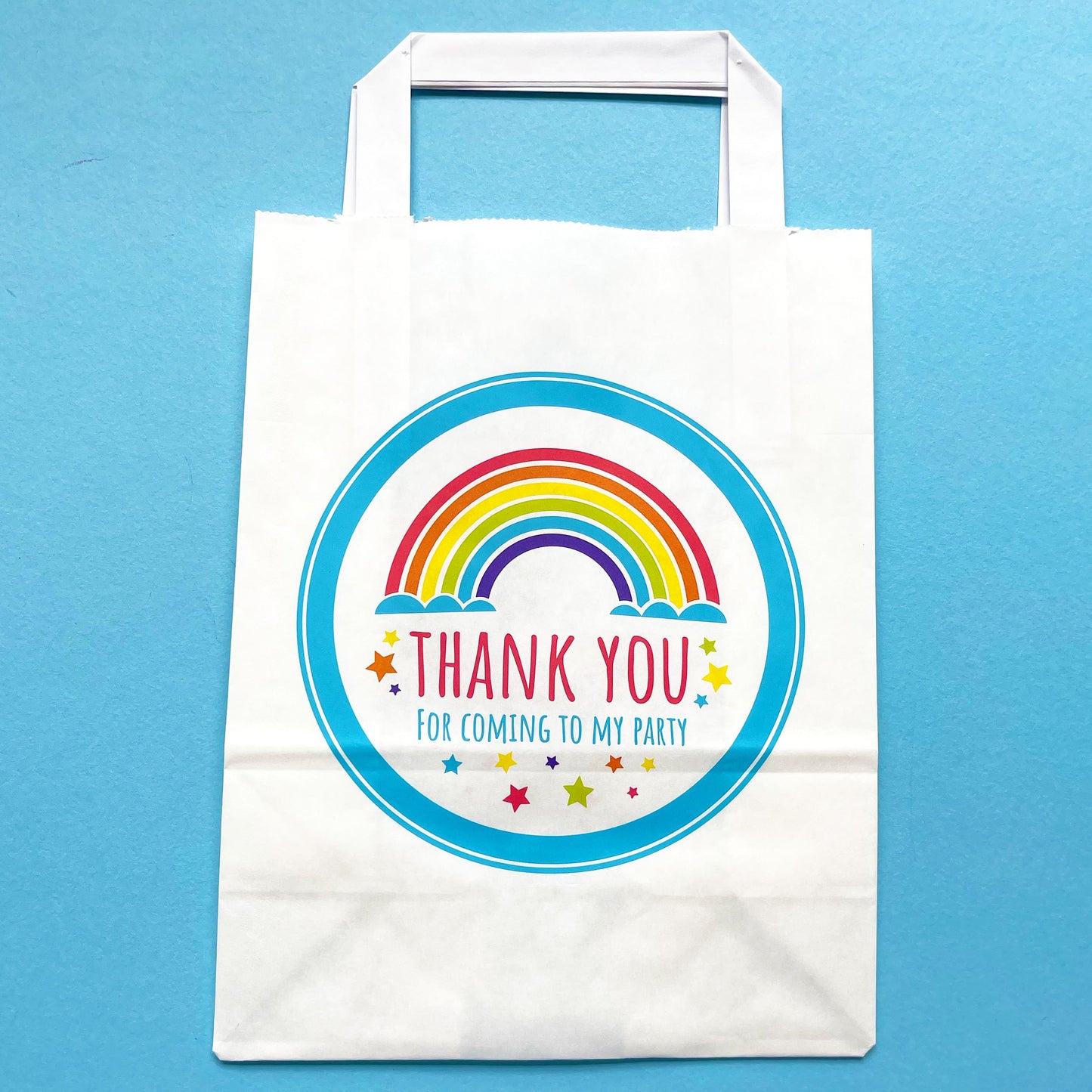 Rainbow Print Paper Party Bag