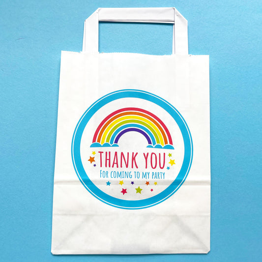 Rainbow Print Paper Party Bag