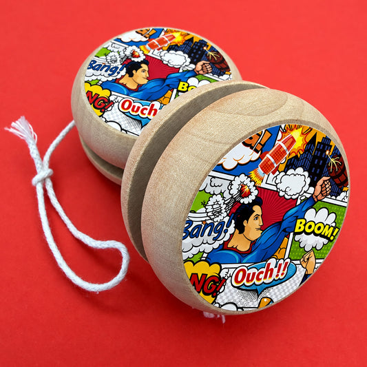 Superhero Wooden YoYo - 5cm
