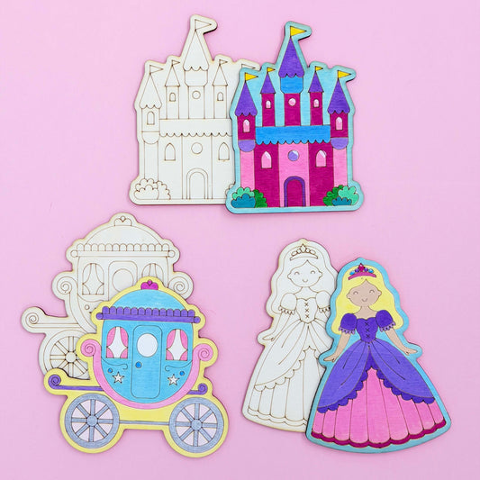 Princess Themed Wooden Shape