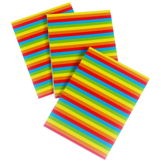 Rainbow Stripe Memo Pad - 40 sheets