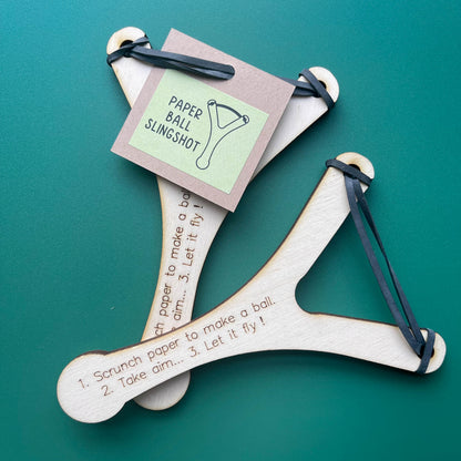 Paper Ball Slingshot-Party Bag Fillers - Boys-The Curious Caterpillar