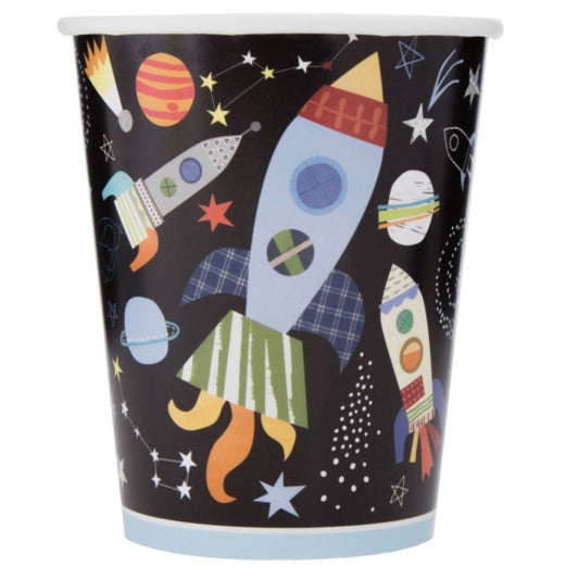 Space Paper Party Cups - 8pk