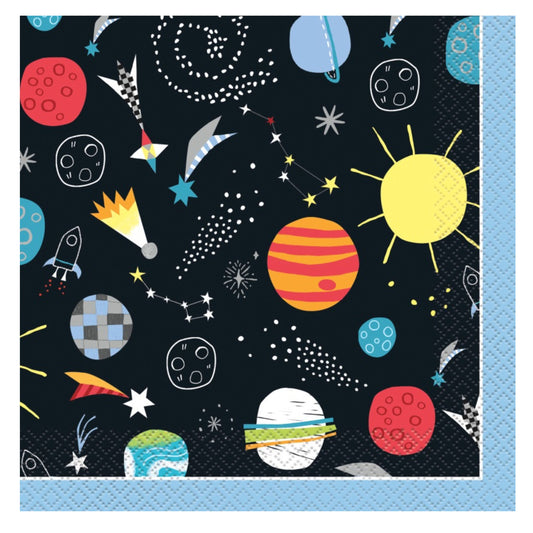 Space Lunch Napkins - 16pk