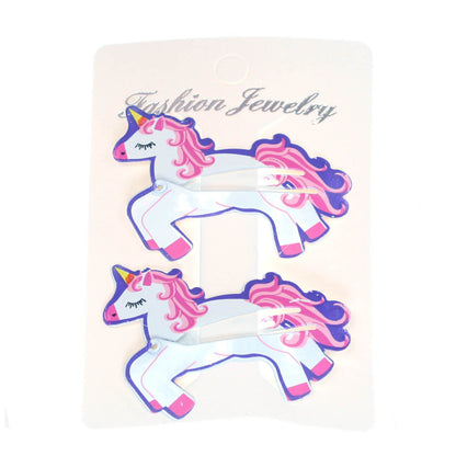 Unicorn Hair Clips - 1 pair; one pair included