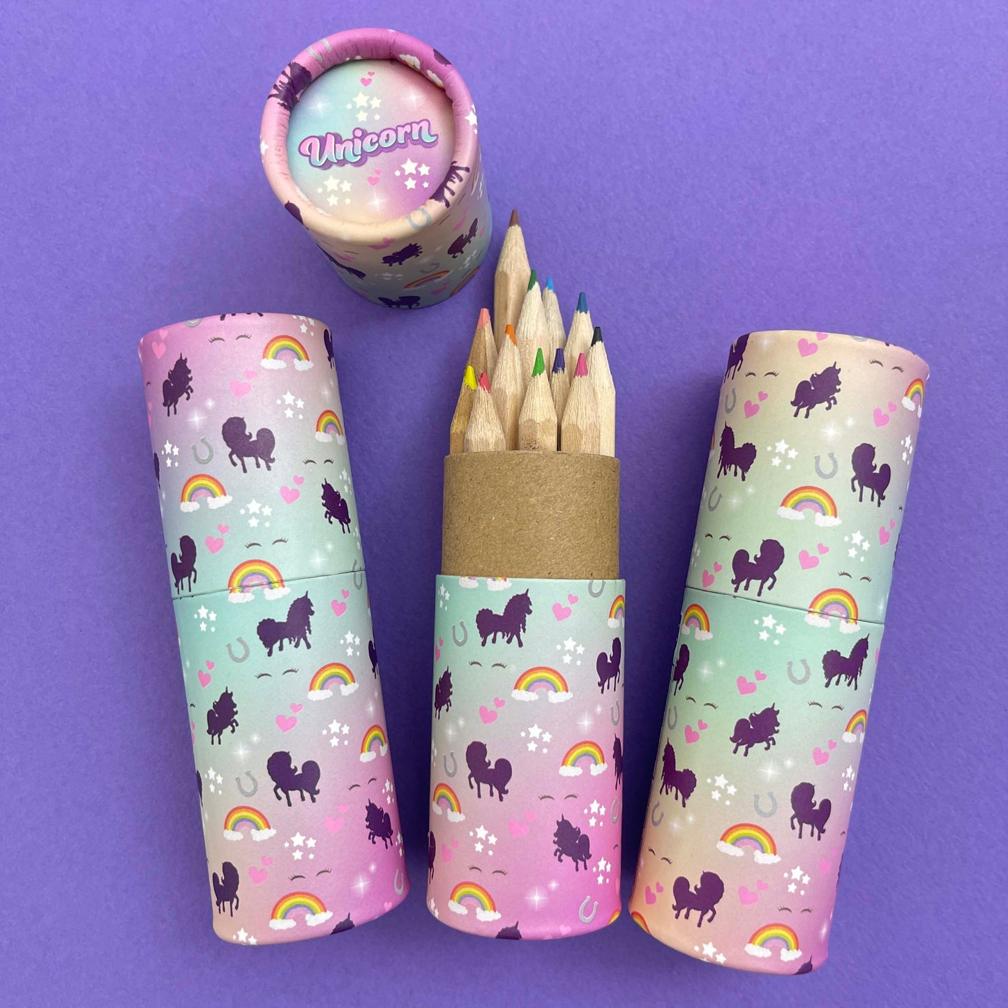 Unicorn Eco colouring pencils 12pk - Tube