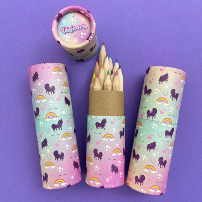 Unicorn Eco colouring pencils 12pk - Tube