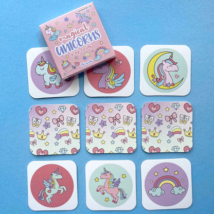 Unicorn Snap Cards; one pack included